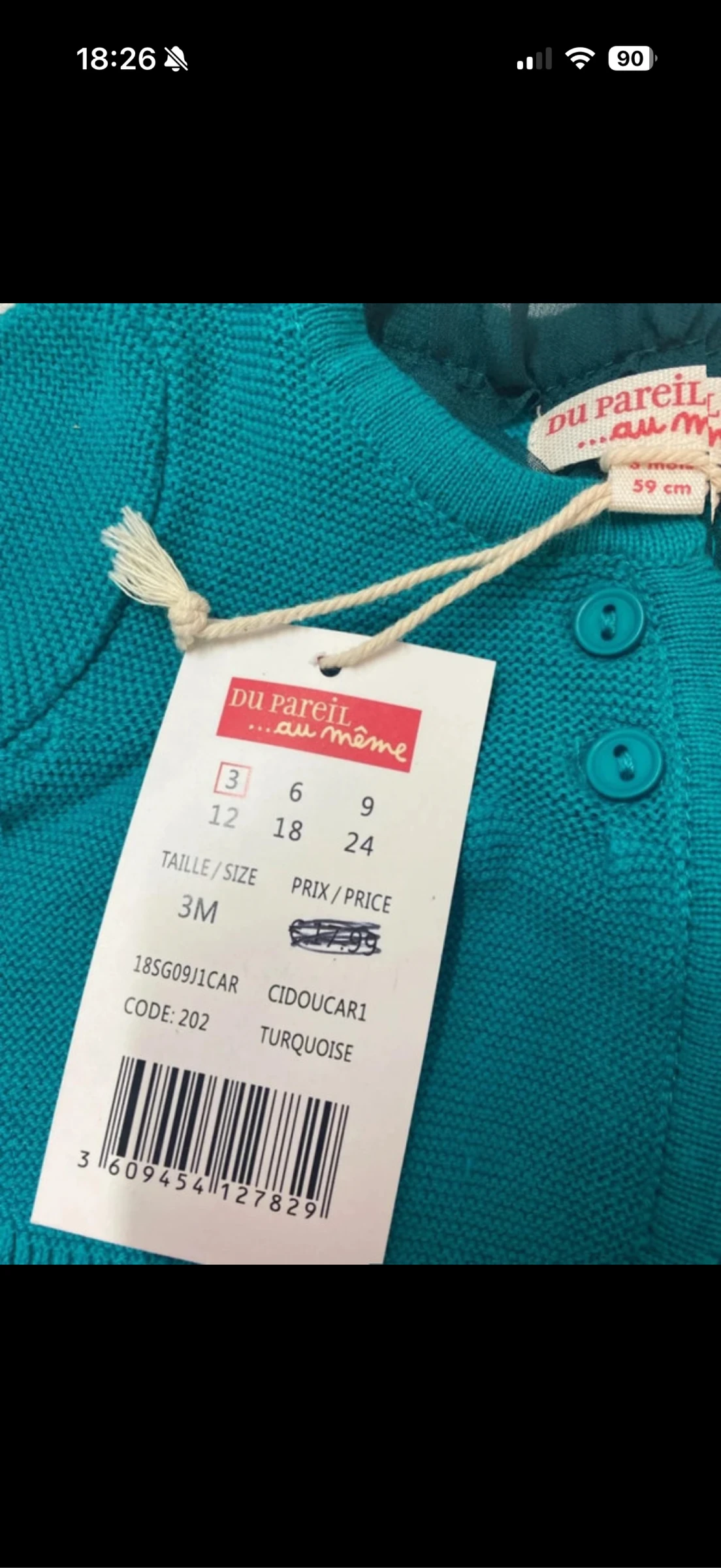 Bolero cardigan baby meisje - Nieuw - dpam - maat 3 maanden – photo 4